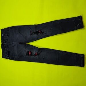 Judy Blue Women's Skinny Fit Distressed Black Denim Jeans Size 9/29